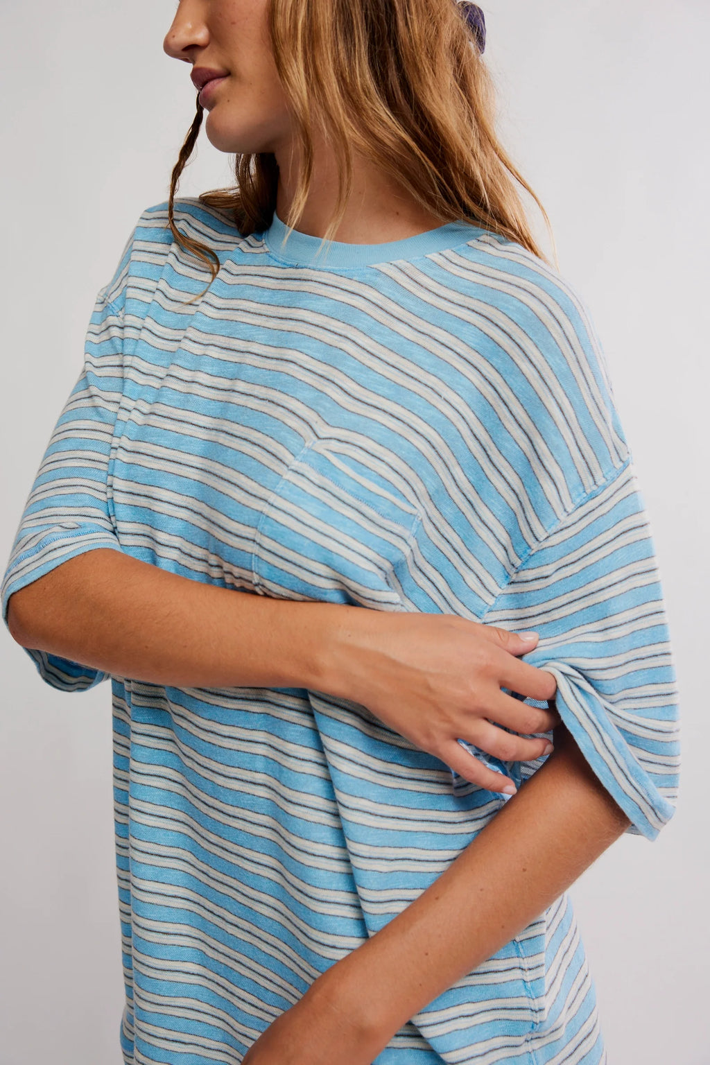 all love stripe pocket tee